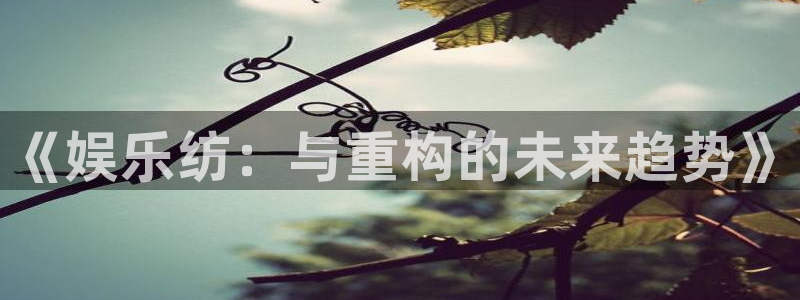 乐天堂fun3：《娱乐纺：与重构的未来趋势》